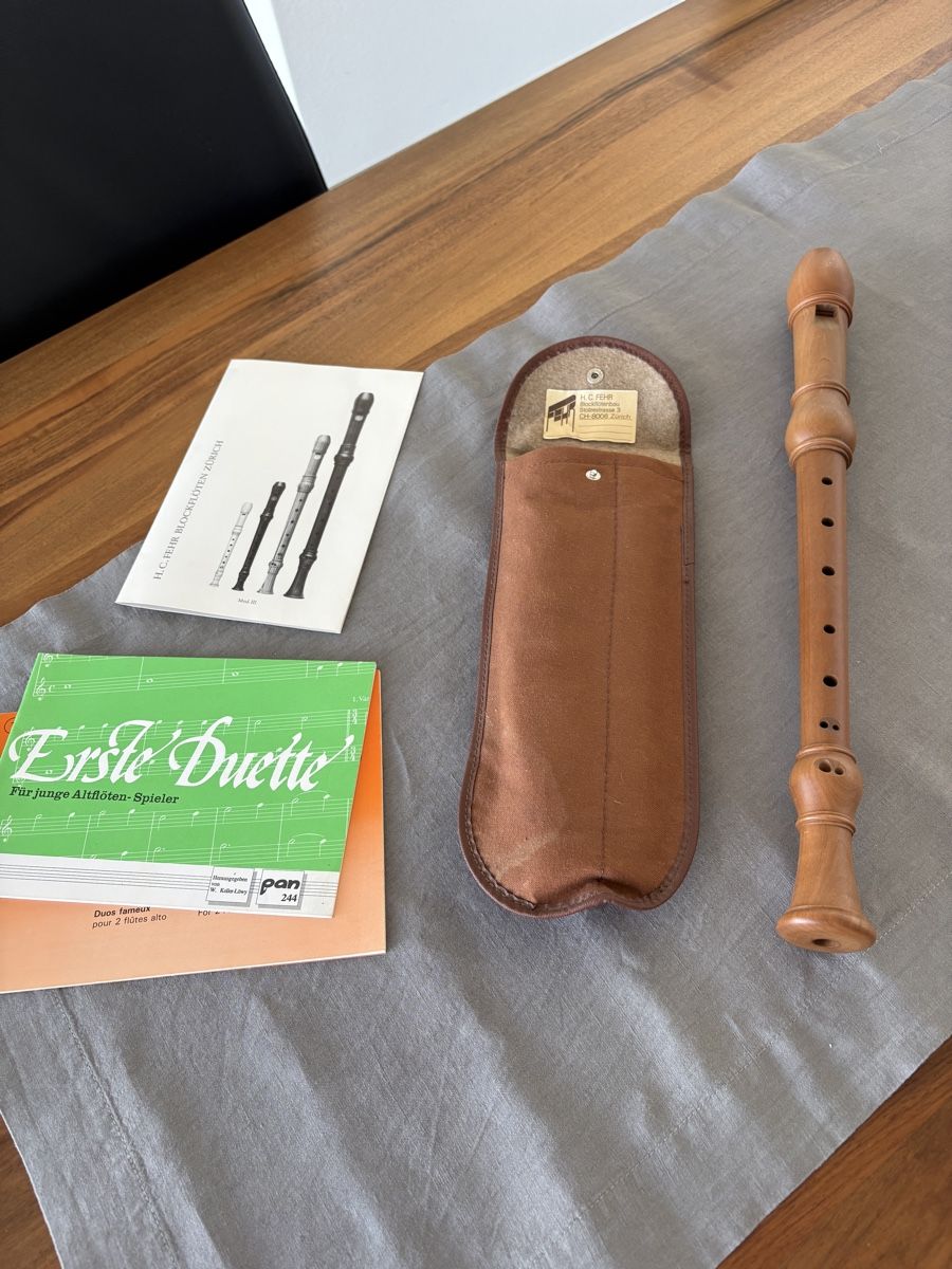 Strumenti musicali: Alt-Blockflöte H.C.FEHR, Zürich – Usato da Rüti ZH venduto da Hanibal56 4