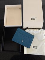 Montblanc Sartorial Kartenetui 5cc  Fern Blue  Neu / OVP