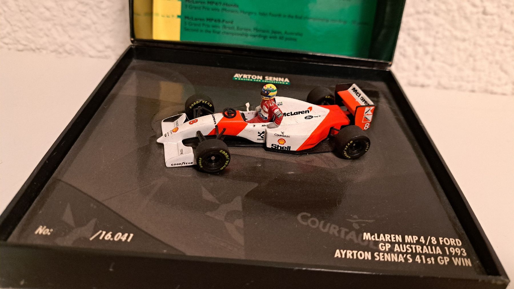 Ayrton Senna McLaren MP4/8 Ford 41st GP Win 1:43 Modell (Gebraucht) in ...