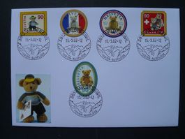 2002 Nr. 1054-1058 auf FDC mit Stempel WILDERSWIL
