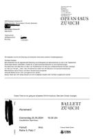 'Atonement' Ballett - Opernhaus Zürich - 30. Mai 2024
