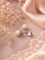 Zuchtperle ca. 6-7mm mit 925 Silber (nur solange Vorrat!)