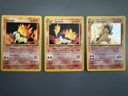 Feuerigel, Igelavar & Tornupto Pokemon neo genesis DE