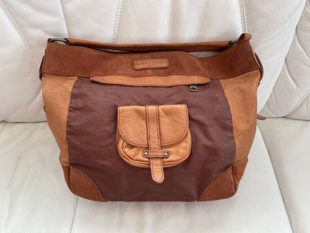 Handtasche cognac Leder Marke LIEBESKIND