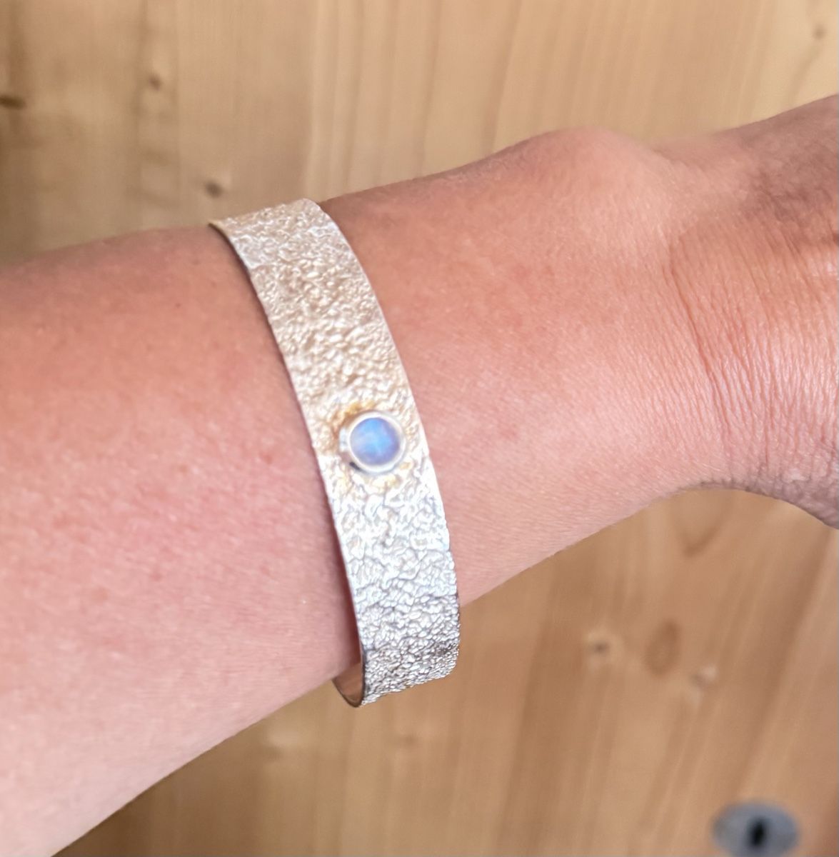 Bracelets: Armspange Silber mit Mondstein – D'occasion à Donat par troja007 1