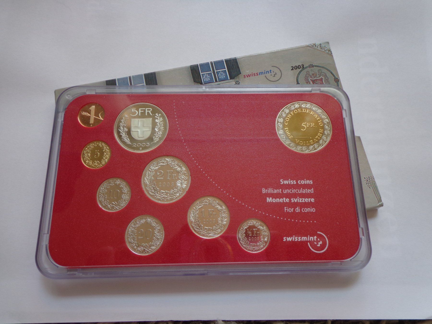 Alle Münzen: Münzsatz 2003 - Chalandamarz FDC – Neu und originalverpackt aus Pully von UCA01 1