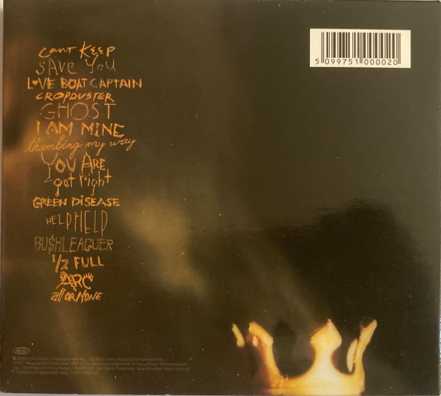 CD: PEARL JAM - RIOT ACT – Usato da Poliez-Pittet venduto da Newtown-Records 1