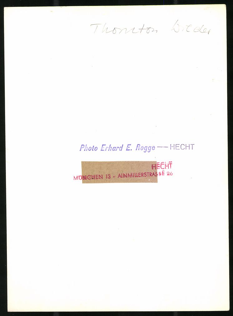 Fotografie &  Plakate: Fotografie Erhard E. Rogge, Portrait ame – Gebraucht aus Berlin von bartko-reher 1