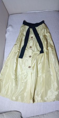 Angelo Tarlazzi Designer Maxirock Vintage 100% Seide XS S