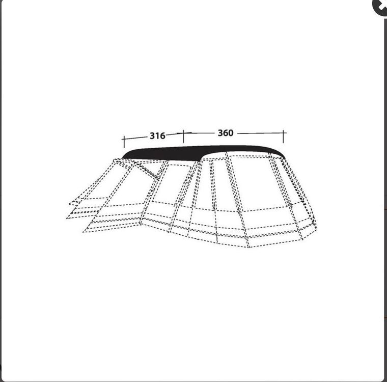 Outwell Zelte: Camping Zelt "Outwell Montana 6P" mit viel Zubehör (Royal) – Gebraucht aus Aeschi SO von 4u2see 5
