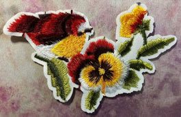 Patch Vogel mit Blumen