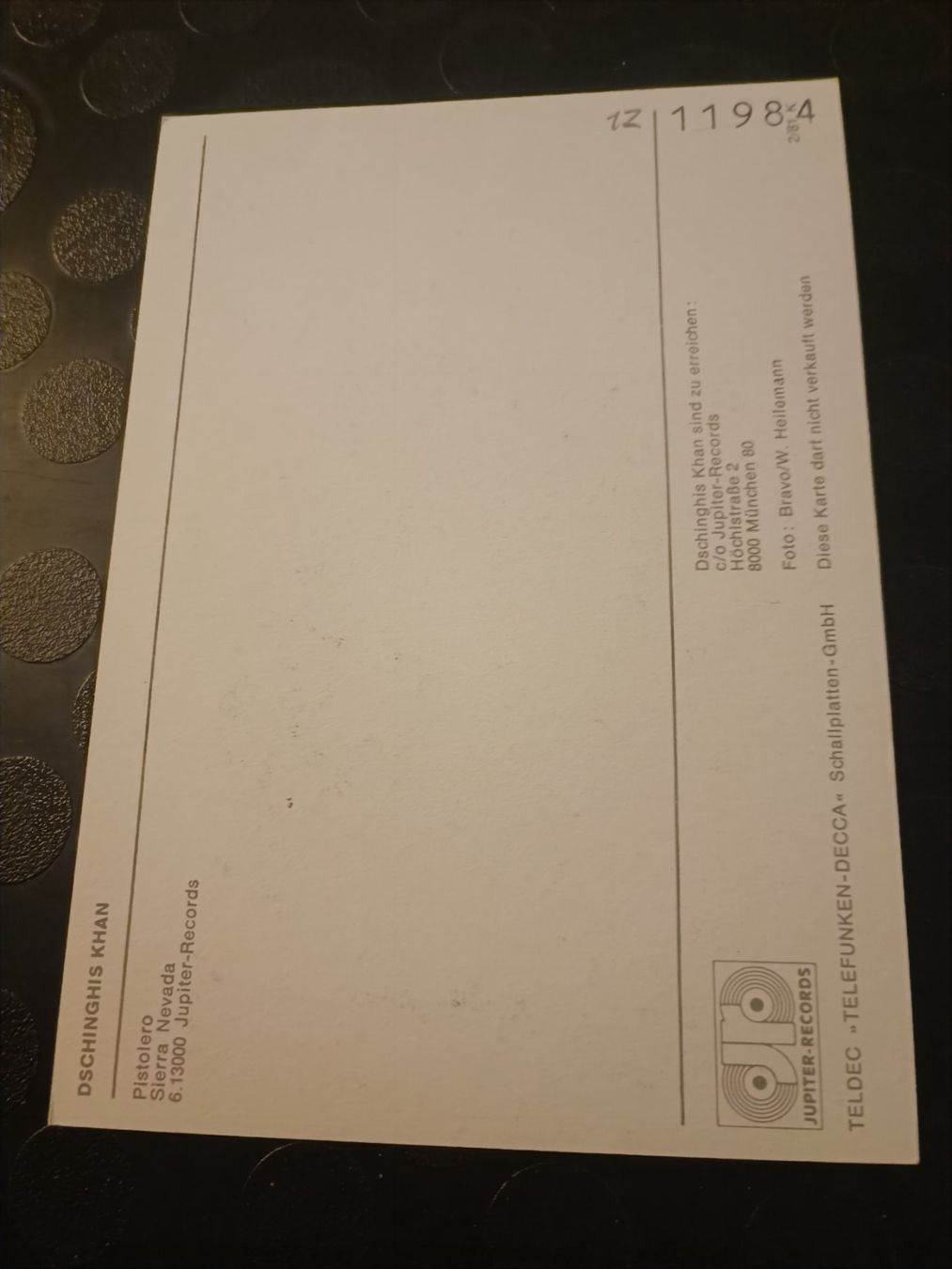 Autografi: Dschinghis Khan - alte Autogrammkarte - handsigniert – Usato da Menziken venduto da Artographs 1