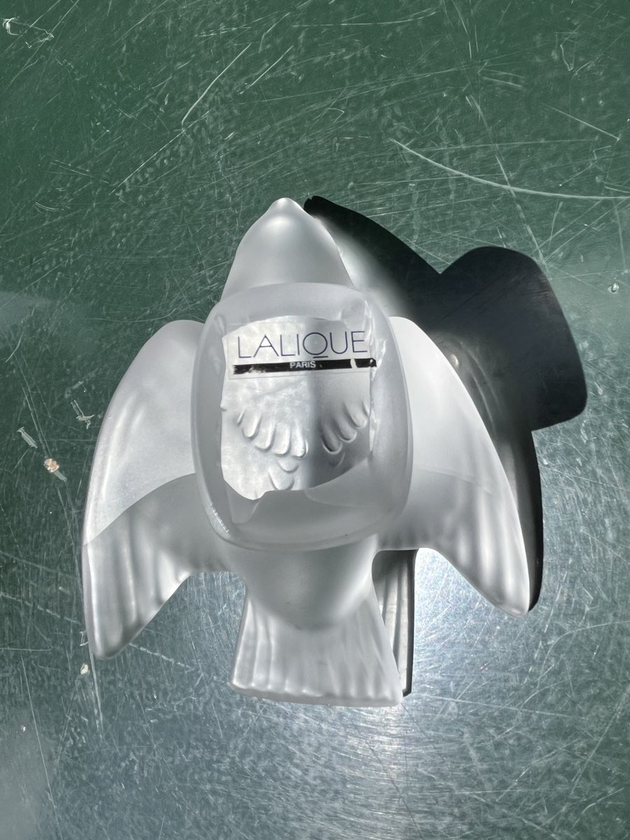 Lalique Bicchieri: Lalique Vogel Figur und Flakon – Usato da Otelfingen venduto da Yossi-68 4