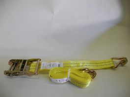 Spanngurt/Spannset mit Haken, 2 T x 3 M, gelb