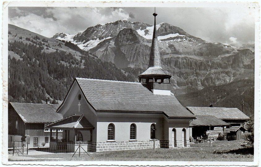 Ansichtskarten: LENK i.S. Kathol. Kirche - Verlag A. Bigler, Lenk – Gebraucht aus Jona von philajona