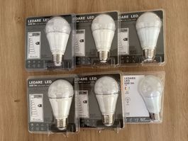 Ledare LED E27, 6 Stk, 600 Im, 1x 10W + 5x 11W, neu