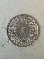 5 Rp. 1936 vz – schöne Patina – seltene Ausgabe