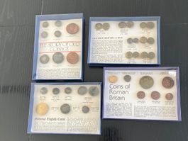 Historische britische Münzsammlung