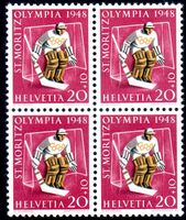 1948 SONDERMARKE OLYMPISCHE WINTERSPIELE ST. MORITZ - OL15