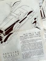 Cadillac La Salle Cars - 4 Alte Werbungen/Publicités 1929/30