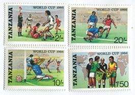 Briefmarken "Fussball". Tansania.