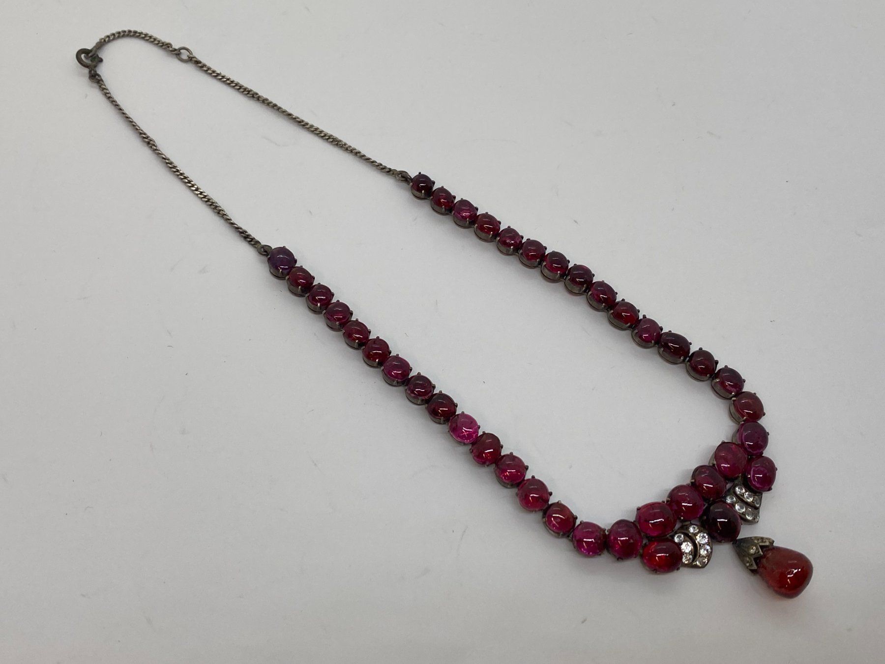 Colliers: Collier mit roten Spinelle 43cm Silber /i423 – D'occasion à Bern par JMsoehne1987 1