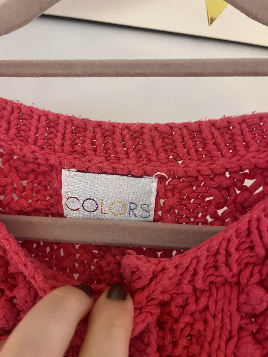 Pullover & Sweatshirts: Strickjacke Colors Baumwolle pink – Gebraucht aus Zürich von Closetbesties 1