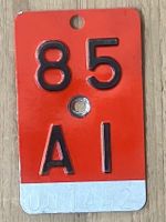 AI 85 - VELONUMMER - FAHRRADSCHILD - PLAQUE DE VELO - AI 85