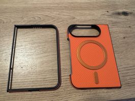 Handyhulle fur Apple IPhone  Duo orange neu