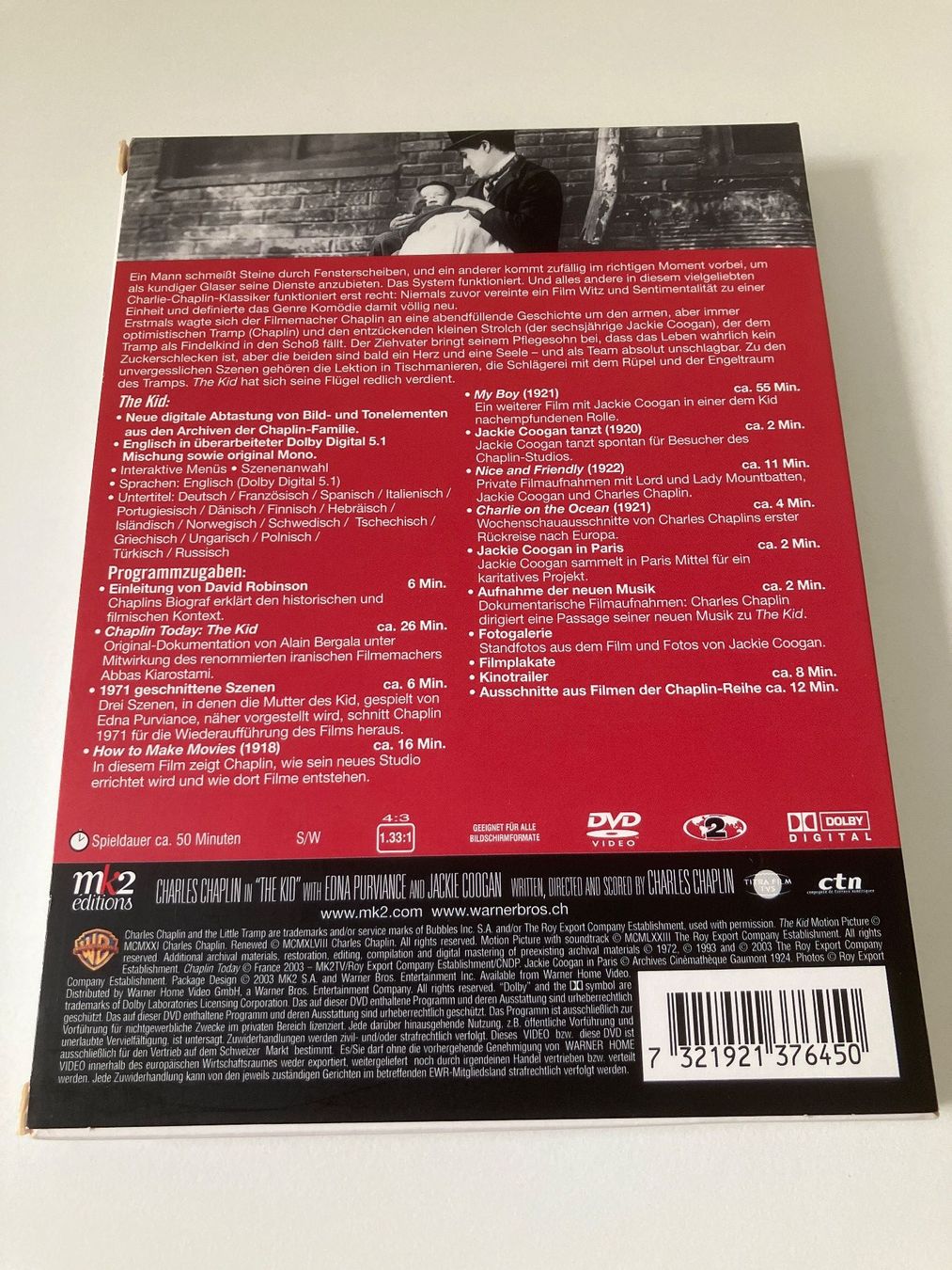 Tutti i DVDs: Charlie Chaplin - The Kid [2 DVDs] – Usato da Arbon venduto da HelFer01 1