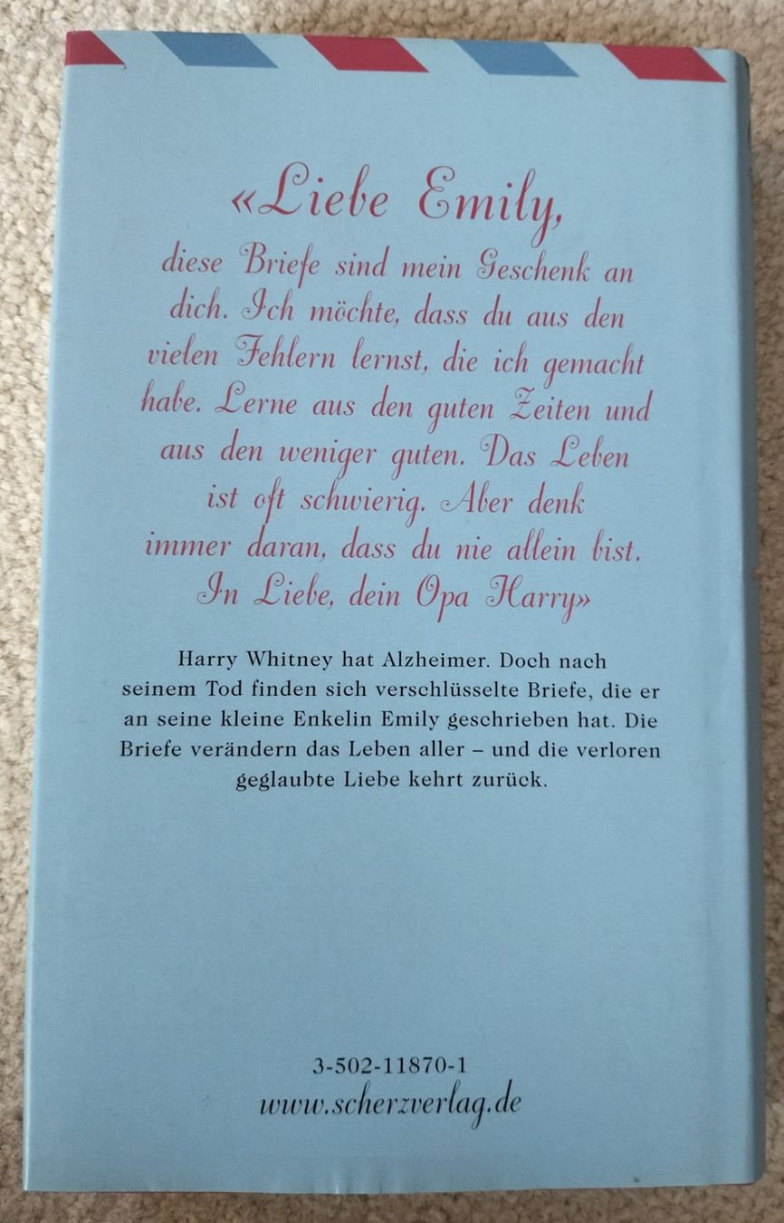 Bücher: Buch "Briefe für Emily", Roman von Camron Wright – Neu (gemäss Beschreibung) aus Muri AG von Thuja99 1