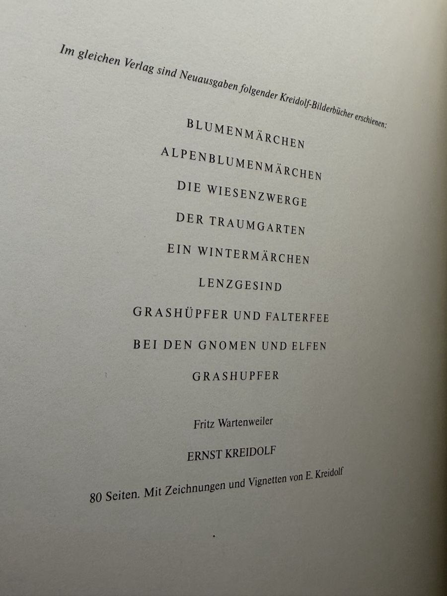 Libri: Die Wiesenzwerge Ernst Kreidolf Ars Edition 1983 – Usato da Genève venduto da sho_67qj 8