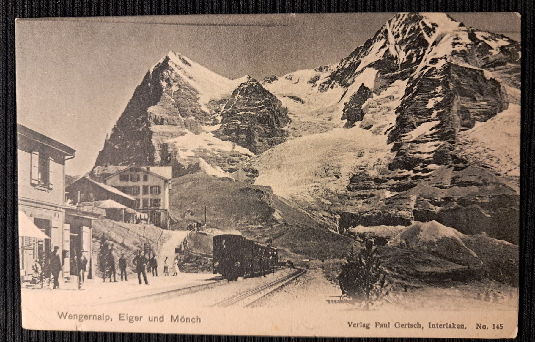 Cartoline postali: WENGERNALP 1931 - ANIMIERT - BAHN – Usato da Ponto Valentino venduto da giorgia06