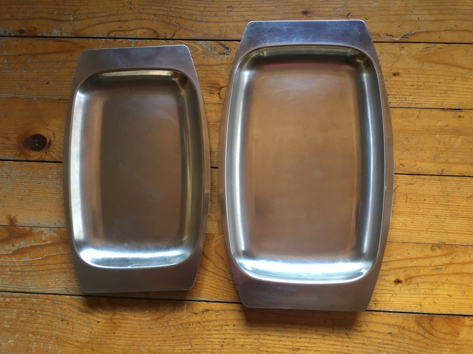 Servierplatten: Vintage Servierplatten Edelstahl Spring – Gebraucht aus Oberems von FLOR888 3