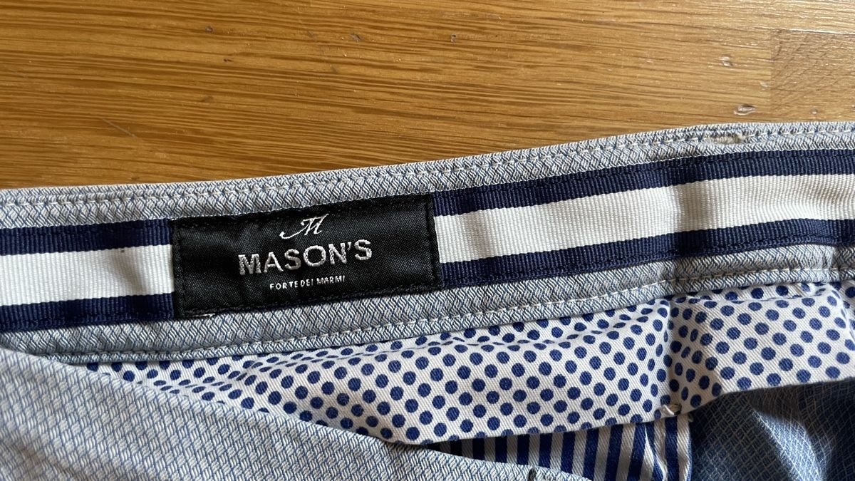 Pantaloni: Mason's Hose, Top Zustand, Gr. 33, hellgrau, Baumwolle – Usato da Bern venduto da gelbepunkte 1