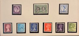Timbres royaux Élisabeth II divers pays 8 pièces