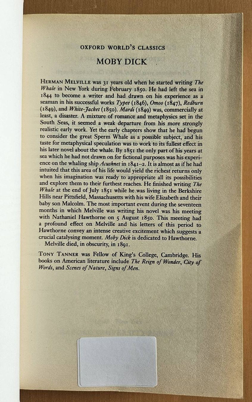 Libri: Herman Melville: Moby Dick – Usato da Schaffhausen venduto da brickenthusiast 3