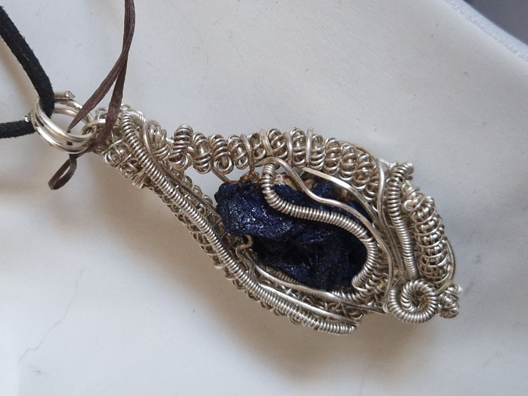 Ciondoli: Splendide pendentif AZURITE, artisanat lithothérapie – Nuovo (secondo la descrizione) da SAXON venduto da Mariposita1428 9
