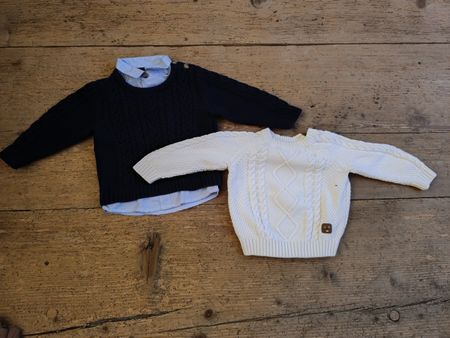Baby Strick Pullover Set C&A Baby Smiley 74