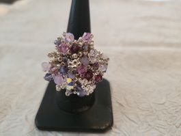 Handgemachte swarovski perlen ring