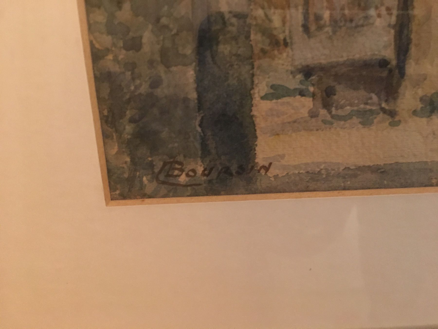 Gemälde: Aquarell signiert Boursin – Gebraucht aus Buochs von Chreschte2 2