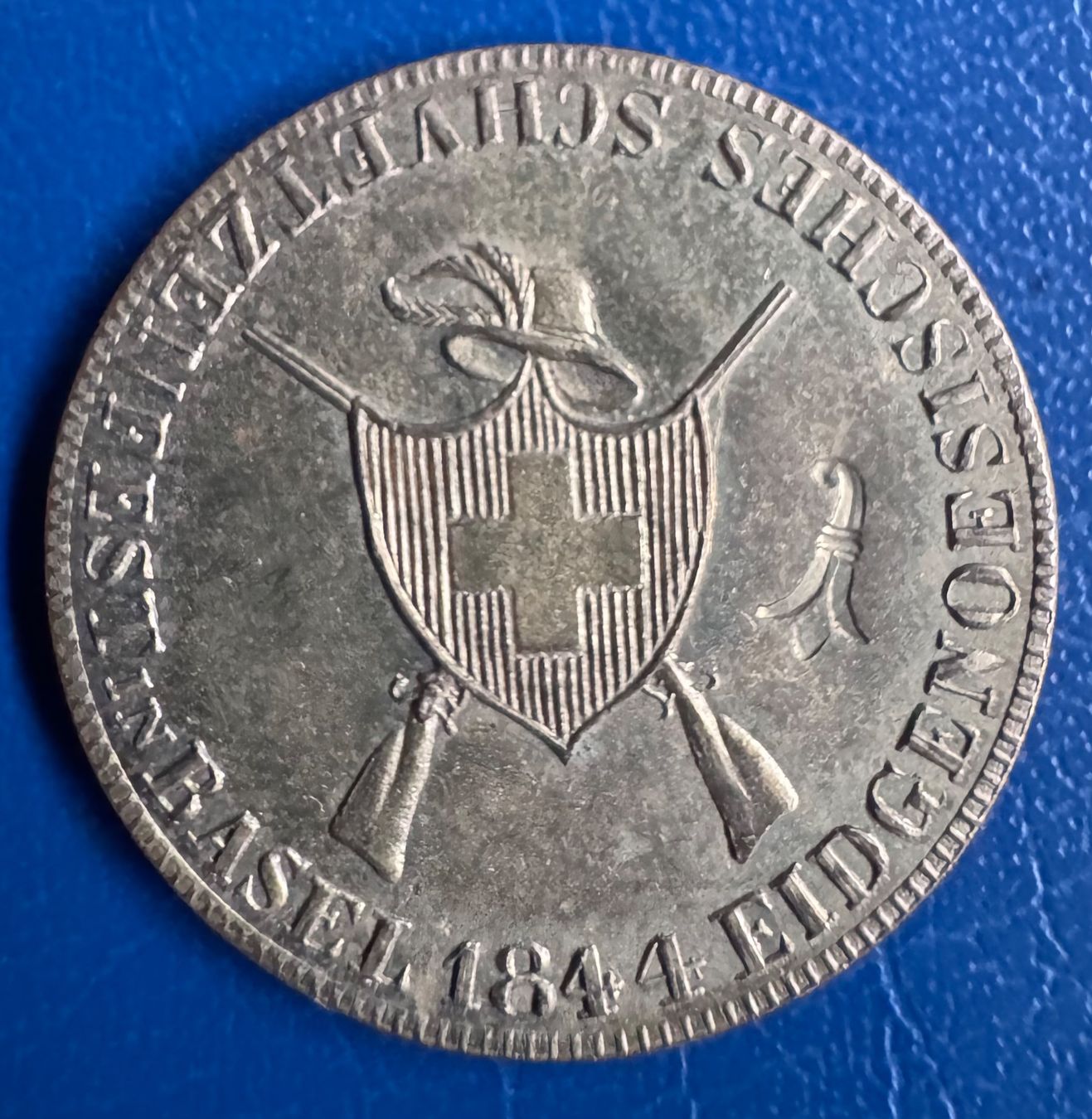 Medaglie: Jeton Eidgenössisches Schützenfest Basel 1844 #2 – Usato da Ebikon venduto da Dmasterx