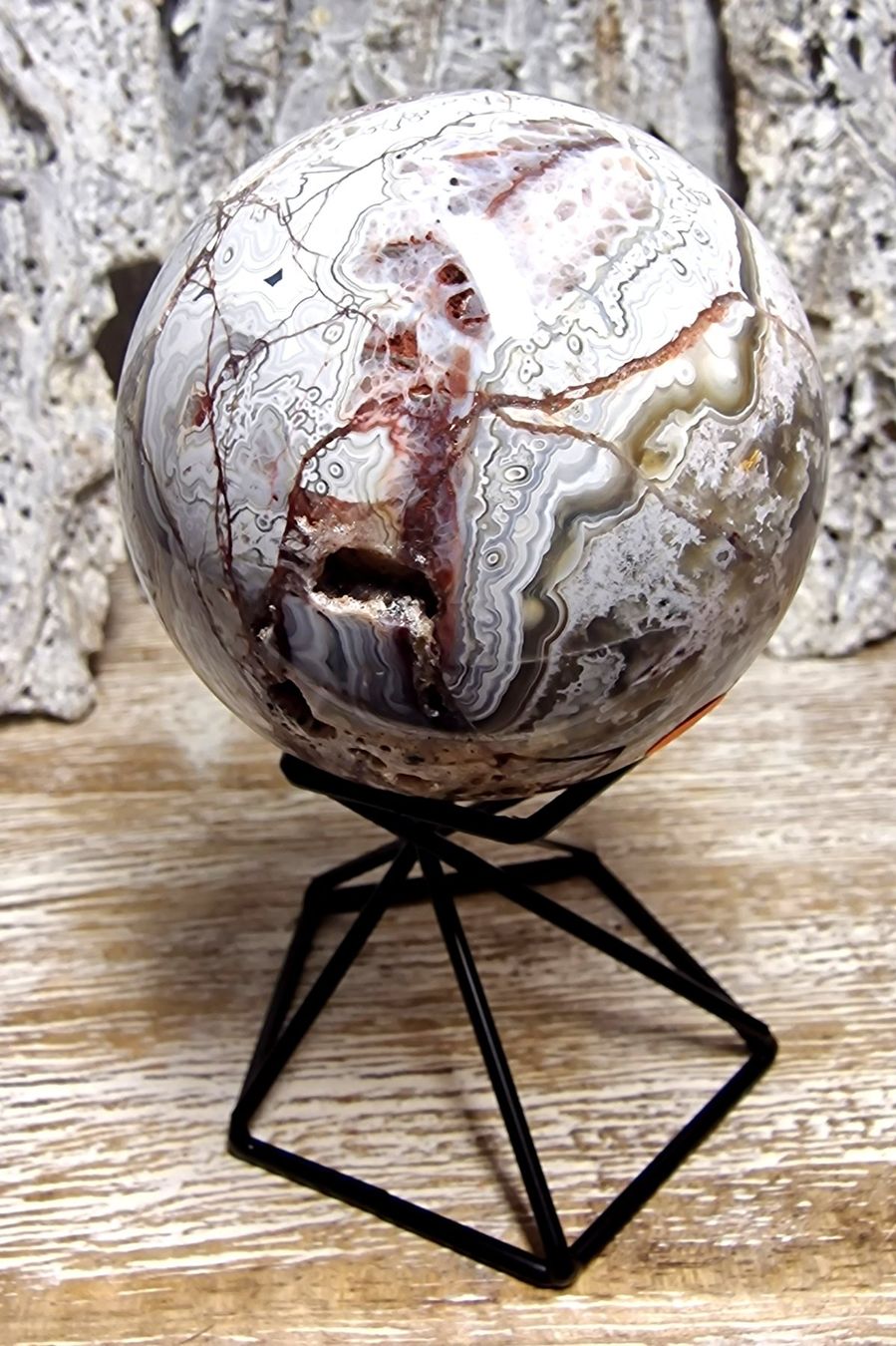 Minerali & Pietre curative: Mexikanische Achat Kugel E 59mm 272g – Nuovo (secondo la descrizione) da Matzingen venduto da Shay_Crystalz 1