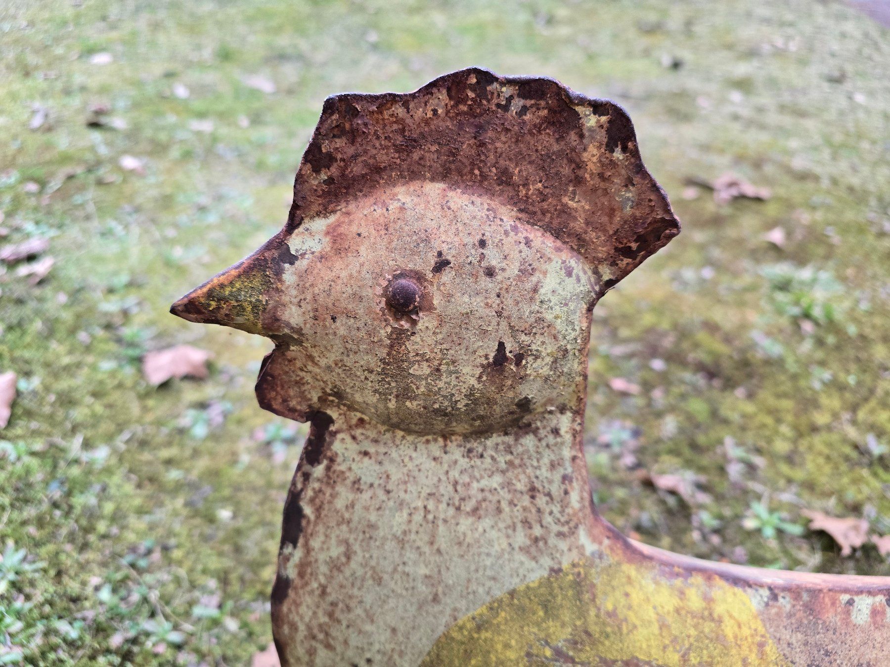 Statuette: Metall: Huhn Gartendekoration Vintage – Usato da Romanshorn venduto da Rachacha 2