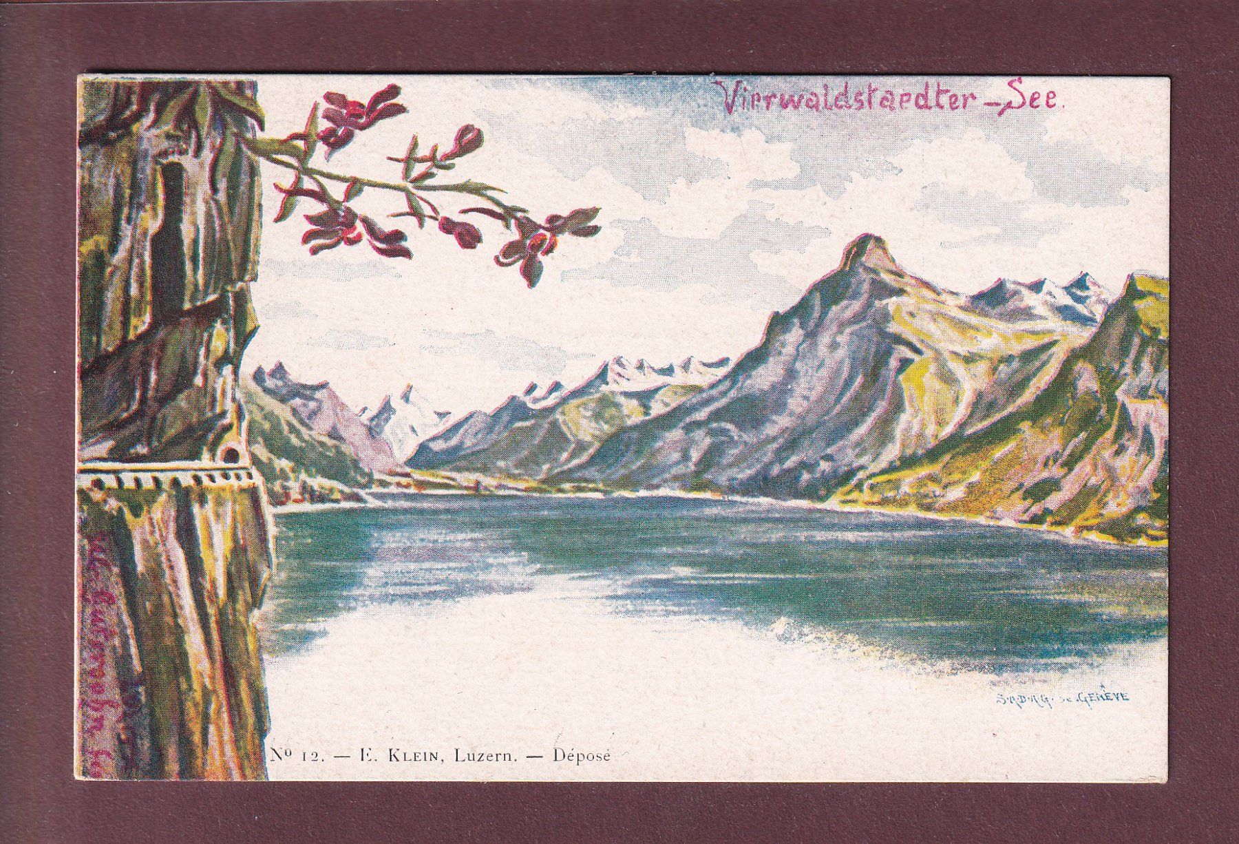 Cartoline postali: VIERWALDSTÄTTERSEE – Usato da Pully venduto da nicecards