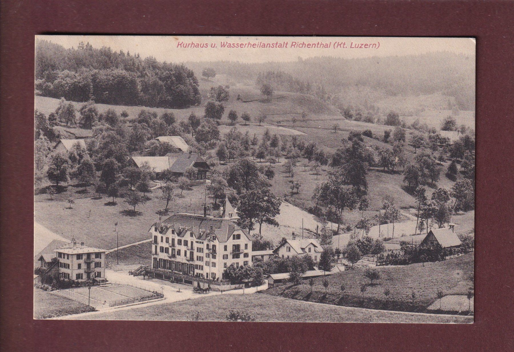 Cartes postales: Kurhaus RICHENTHAL - 1913 – D'occasion à Pully par nicecards