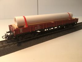 Märklin HO 4514 DB Niederbordwagen mit Ladung / AC