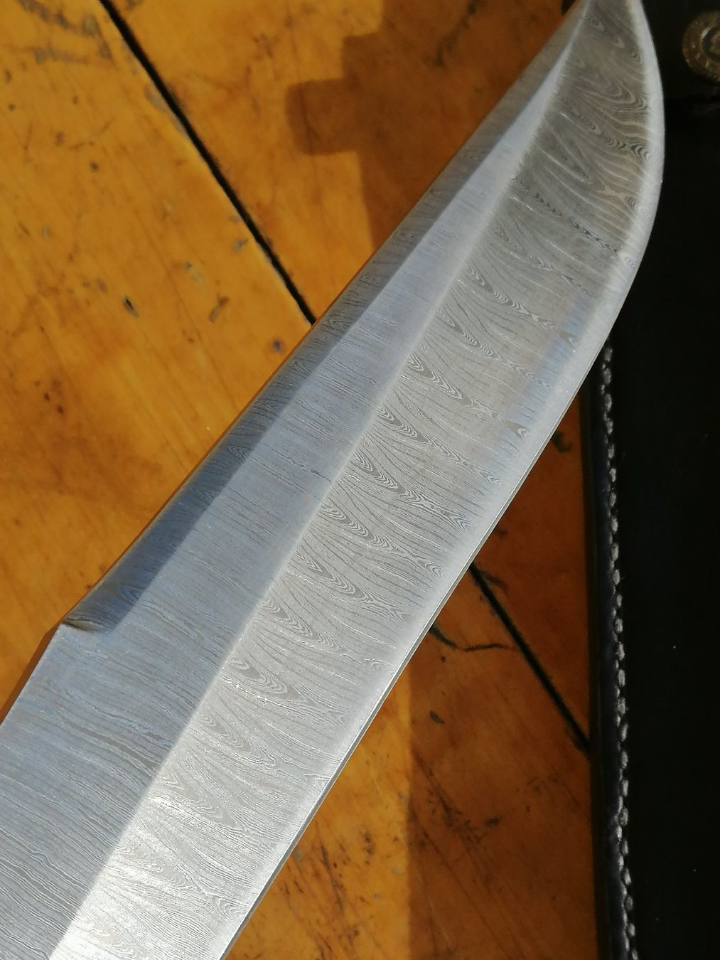 Besteck: BOWIE KNIVE , PFAUENAUG DAMAST ,39 CM. – Neu (gemäss Beschreibung) aus Maschwanden von OliverM05 4