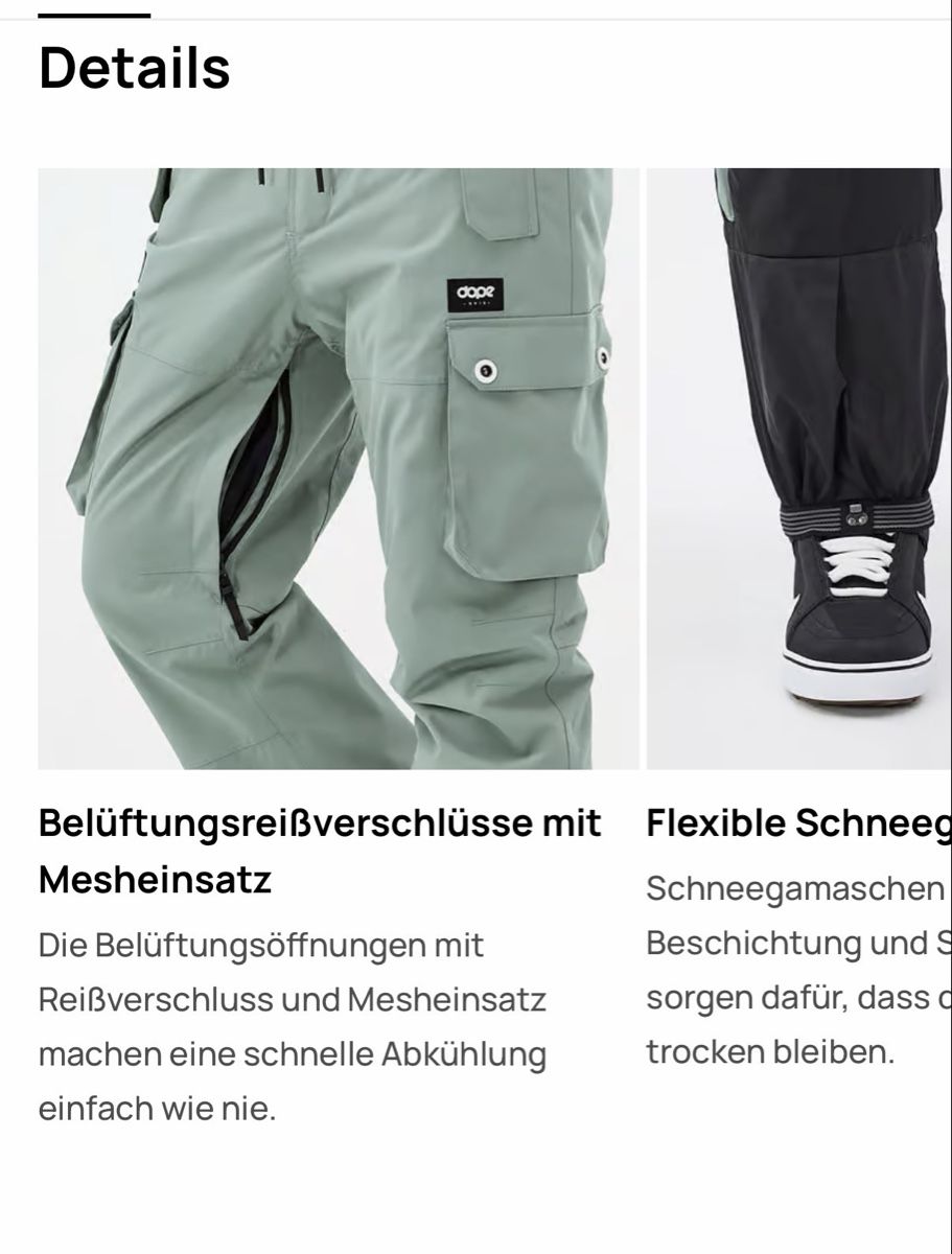 Dope Pantaloni: Neuw. DOPE Ski Snowboard Hose S – Nuovo (secondo la descrizione) da Flawil venduto da rudegirl17 7