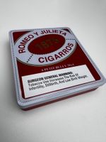 Sehr schöne Metall Zigarrillo-Box "Romeo Y Julieta 1875"